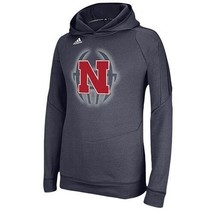 Nebraska Cornhuskers hoody sweatshirt NWT Adidas Climawarm Huskers Football - £43.95 GBP