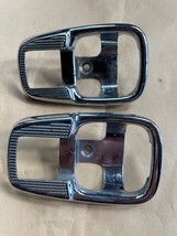 OE VW Beetle Chrome Door Release Lever Surround Trim pair.  Bug 1968-1979 - $302.14 MXN