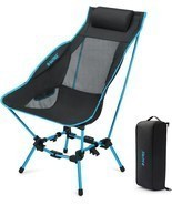 G4Free Folding Camping Chair, High Back Lightweight Camp Chair With, Bac... - $64.98