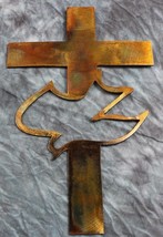 Cross with Dove Metal Wall Art   11&quot; x 7&quot; - £17.44 GBP