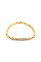 Metal Ball Bead Stretch Bracelet - $17.20