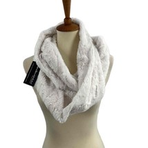 New Pandemonium Millinery Ivory Cuddly Faux Fur Infinity Scarf Handcraft... - $47.29