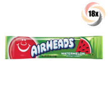 18x Bars Airheads Watermelon Flavored Chewy Taffy Candy Singles | .55oz - £10.96 GBP