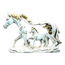 Handcrafted Feng Shui Vastu Wall Hanging Horse Showpiece with Baby Horse Figurin - $32.67