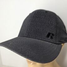 Russell Logo Dark Gray Grey Fitted Golf Athletic Sports Outdoor Hat SIZE... - $11.87