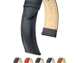 Hirsch Kent Leather Watch Strap - Brown - L - 18mm - Shiny Silver Buckle... - $49.95