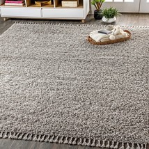 JONATHAN Y MCR100E-5 Mercer Shag Plush Tassel Indoor Area-Rug Bohemian Modern - $147.50