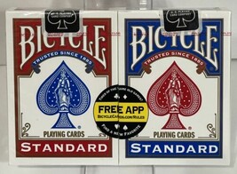 Double Pack (Set Of 2) Of Bicycle Standard Playing Cards / New Sealed 2013 Usa - £7.65 GBP