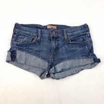 Seethrusoul Women&#39;s Sz 28 Short Denim Shorts I Am Frankie Bootcut  - $18.80