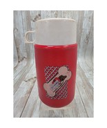 Vintage 1986 Pound Puppies Thermos Has Lid &amp; Cap - $170.82 MXN
