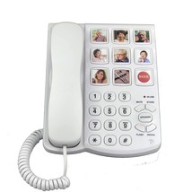 Corded Big Button Picture Phone For Seniors With Speaker Redial, Hands Free Land - £43.24 GBP
