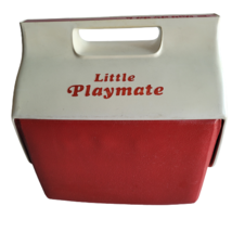 Vintage Igloo Little Playmate Made in USA Red White Six Pack Cooler Ice Chest - £19.38 GBP