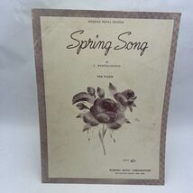 Spring Song Sheet music by Felix Mendelssohn - $8.97