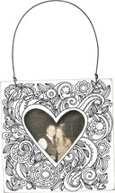 Primitives By Kathy Mini Heart Color Your Own Photo Holder Frame Ornament Hanger - £6.39 GBP