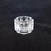 Salt Cellars Set of 2 Clear Glass Round Vintage 1.75&quot; Diax1&quot; High 9 Side... - £6.24 GBP