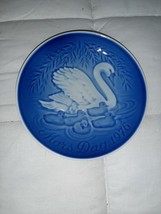 Vintage 1976 B &amp; G Copenhagen Swan &amp; Cygnets Mors Dag Mothers Day Plate 6&quot; - $187.52 MXN