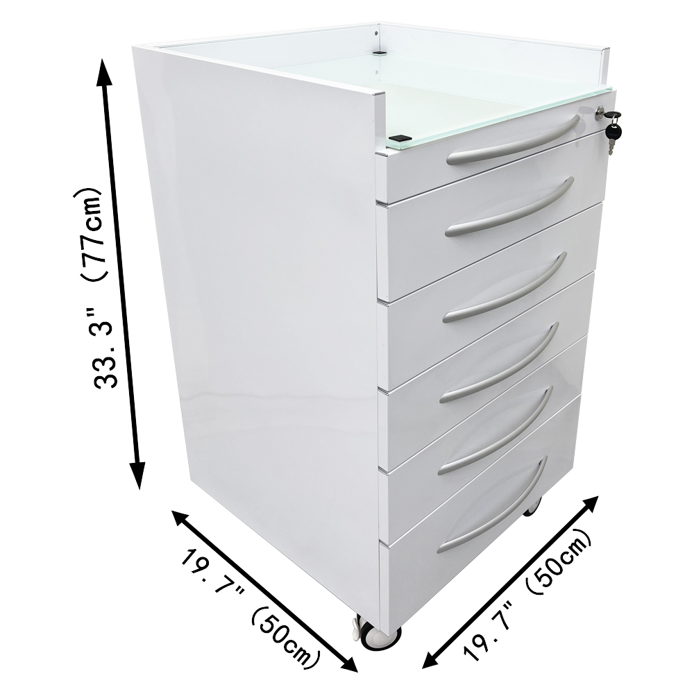 5 drawers Dental special storage cabinet Stainless steel mobile cart w/ ... - $499.00