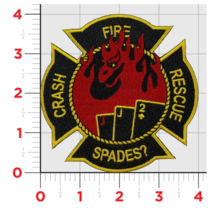 MARINE CORPS H&amp;HS CAMP PENDLETON CRASH FIRE RESCUE EMBROIDERED PATCH - £23.94 GBP
