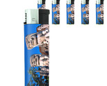 Tiki Statues D4 Lighters Set of 5 Electronic Refillable Butane Polynesian  - $15.79