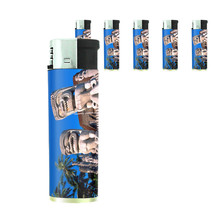 Tiki Statues D4 Lighters Set of 5 Electronic Refillable Butane Polynesian  - $15.79