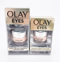 Olay Eyes Ultimate Eye Cream For Dark Circles Wrinkles Puffiness 0.4 Oz Lot of 2 - $38.65