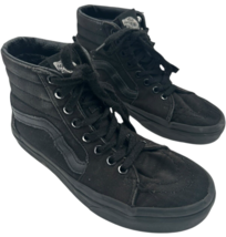 Vans Sk8-Hi Triple Black Canvas Shoe Men&#39;s 4.0 (Women&#39;s 5.5) Hi Top Skat... - $573.71 MXN