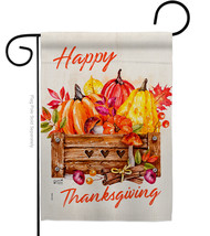 Thanksgiving Pumpkin - Impressions Decorative Garden Flag G135303-BO - $19.97