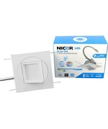 NICOR Lighting 5-Inch Multi-Adjustable Square 3000K LED Downlight Fixture - £21.22 GBP