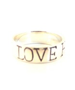 R152 &quot;FAITH, LOVE, HOPE&quot; POLISHED 925 STERLING SILVER BAND RING - $25.00