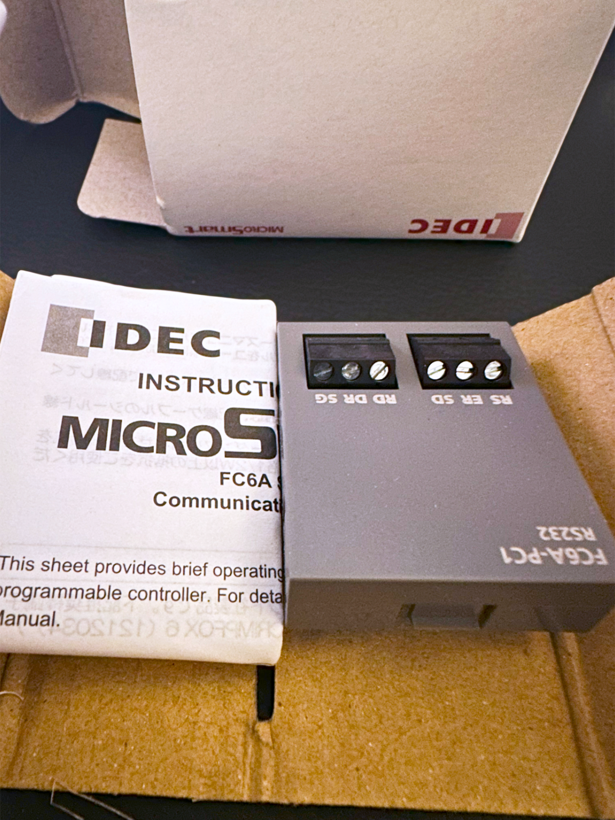 FC6A-PC1 IDEC MicroSmart PLC RS232C Communication Adapter 115.2 kbps 5m - $49.95