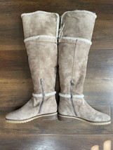 FRYE Tamara shearling over the knee Suede boot women size 8.5 - £299.88 GBP