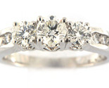 Past present future Women&#39;s Solitaire ring 14kt White Gold 287442 - $1,899.00