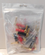 HHDZI Banana Plugs 12 Pair Right Angle 90 Degree Speaker Connectors  Brand New - $30.00