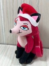 Bratz Petz Foxz Christmas Cinnabar small plush red fox keychain clip San... - $5.93