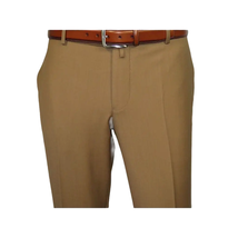 Men's MONO Turkey Slacks 100% Wool Plain Front Slim Fit 2502-10 Camel image 5