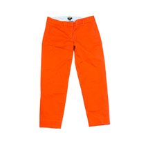 J. Crew Stretch Pants Size 2 Orange City Fit Crop Cotton Blend Womens 30X25 - £15.50 GBP