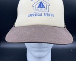 VTG Appraisal Service Trucker Hat ASA Mesh Johnson Caps Brown Snapback - £10.64 GBP