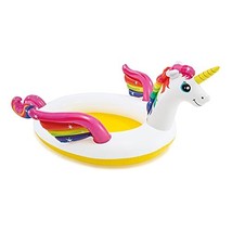 Intex Mystic Unicorn Inflatable Spray Pool, 107&quot; X 76&quot; X 41&quot;, for Ages 2+ - £23.58 GBP