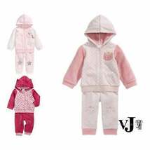 First Impressions Baby Girls 2-Pc. Minky Hoodie and Pants Set,Choose Sz/Color - £22.04 GBP