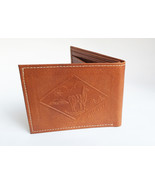 NEW Brown Ultra-Slim Camelid Leather Wallet for Men - Handmade Design - ... - $39.98