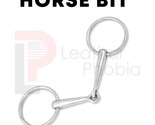 Vintage Horse Bit Loose Ring Jointed 5.5&quot; Month Snaffle Stainless Steel ... - $93.50
