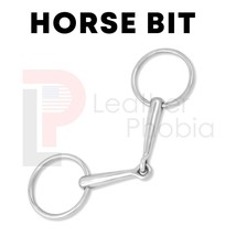Vintage Horse Bit Loose Ring Jointed 5.5&quot; Month Snaffle Stainless Steel Bits - £73.35 GBP