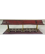 vintage pressed steal train bench - £38.83 GBP