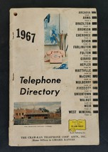 1967 Vintage CRAW-KAN Telephone Directory Kansas History W Ads Genealogy - £97.05 GBP