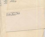 Cavalier Manor Motel Stationery &amp; Envelope Glen Allen Virginia 1950&#39;s. - $11.88