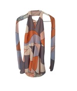 Latiste By Amy Colorful Romper Size M Attached Matching Scarf Fully Lined - $51.05 CAD