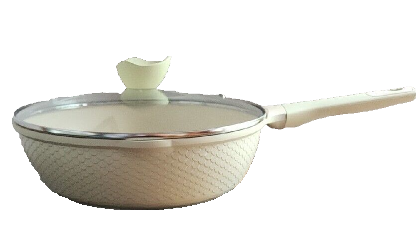 CAROTE 5.7 Qt Saute Pan w/Lid Induction Stone Nonstick Aluminum/Granite ~ GREEN Item image 2