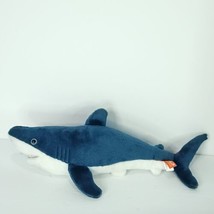 WILD REPUBLIC Great White Shark 16” Plush Stuffed Animal Ocean Blue White Soft - £18.15 GBP