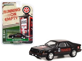 1982 Ford Mustang GT #1 Black &quot;Texaco&quot; &quot;Running on Empty&quot; Series 15 1/64 Diecas - £14.31 GBP