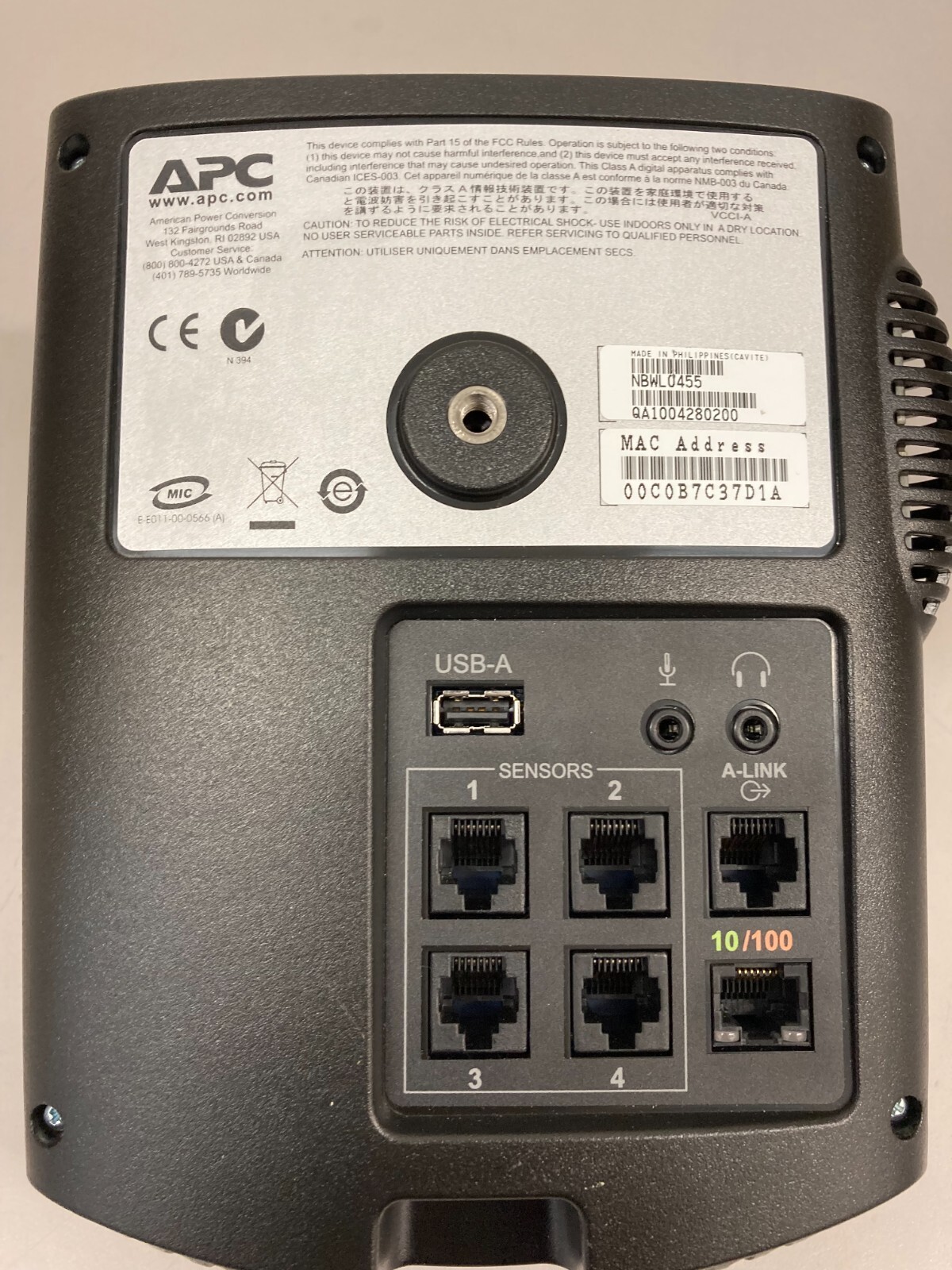 APC NetBotz 455 Room Monitor NBWL0455 Security Camera Item image 3
